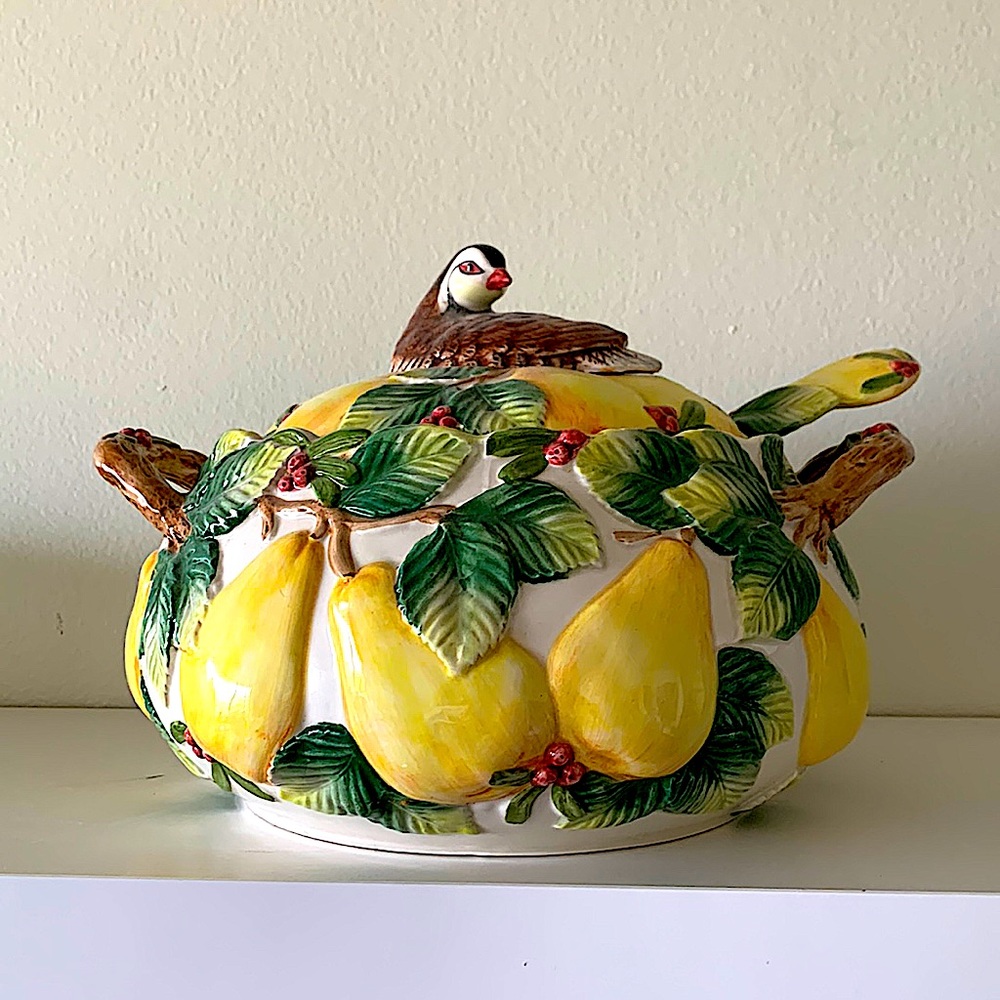 Partridge in a Peartree Fitz and Floyd Holiday Serving Dish